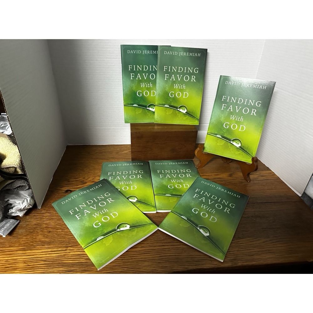 Lot 7 Finding Favor With‎ God By David Jeremiah Paperback With Tear Off Bookmark